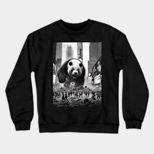 "Pandadoom": Chaos Strikes the City Crewneck Sweatshirt